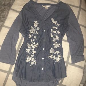 Lauren Conrad 3/4 sleeve button up
